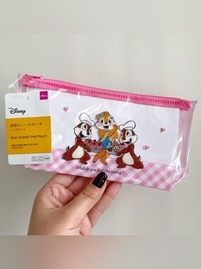 Disney - Daiso - Boat Shaped Vinyl Pouch - Chip n Dale